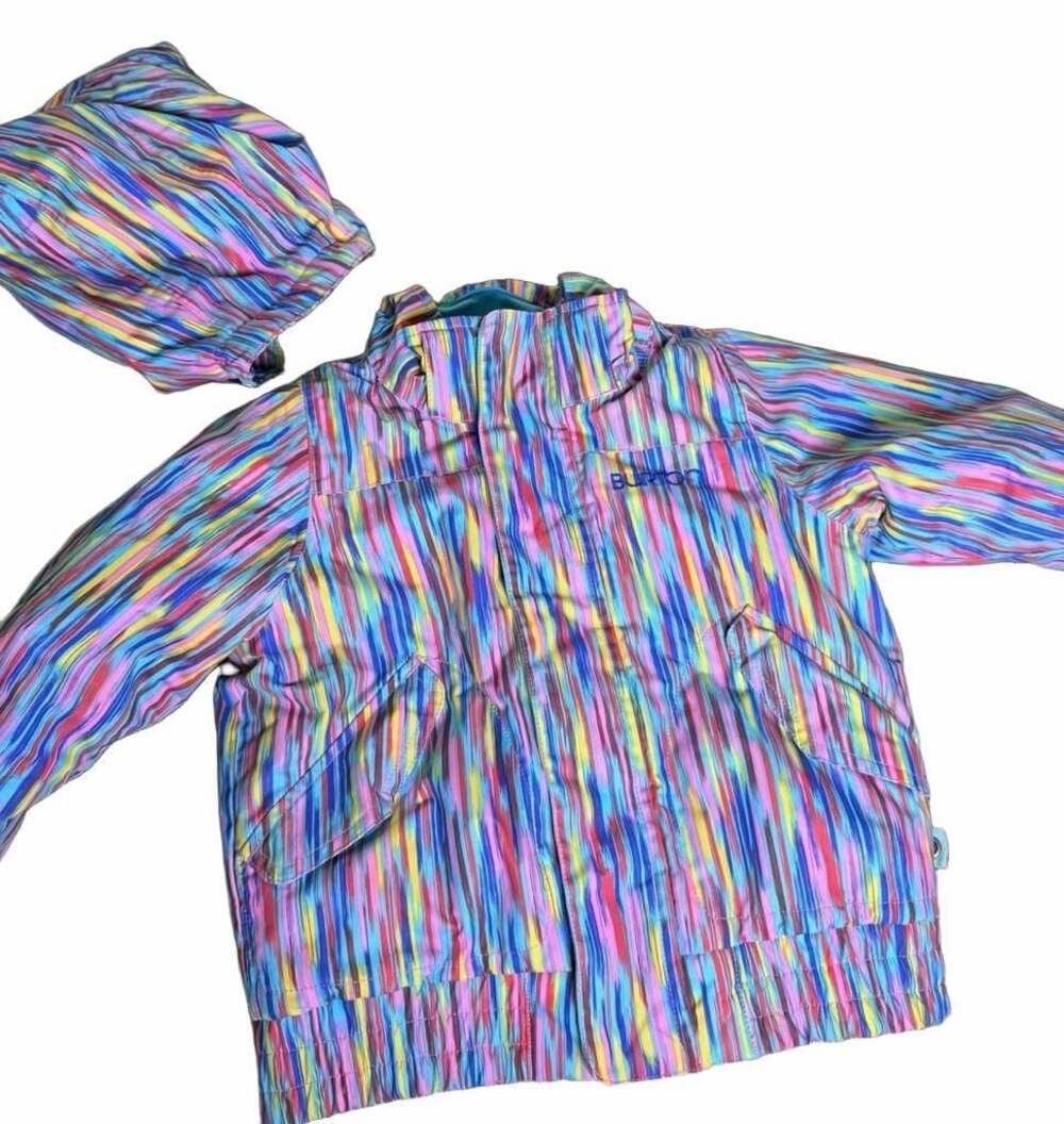Burton Girls Twist Bomber Ski Snowboard Jacket Multi Color Taki